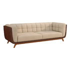 Sofá 2 Lugares 200cm Coin Courino Marrom | Bouclê Suave Off W